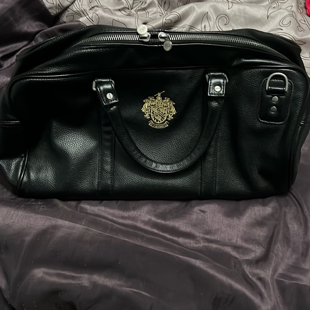 New PRG Leather Barrel Weekender bag with Trump logo. Never used.